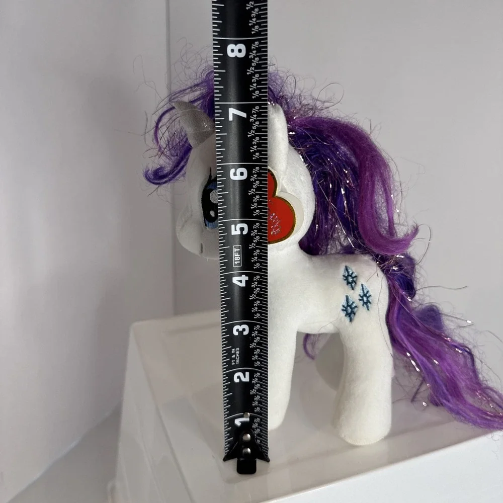 RARITY My Little Pony TY Beanie Baby Sparkle Hair Strands 7 inch NEW with Tag - Picture 13 of 13